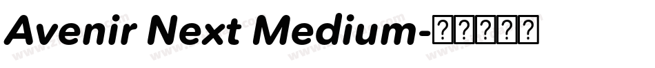 Avenir Next Medium字体转换